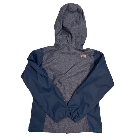 The North Face Girls DryVent Rain Jacket Blue Sz M 10/12 Hooded Full Zip - Picture 5 of 5